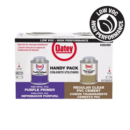 OATEY ClearPurple Primer and Cement For PVC 8 oz 302483V